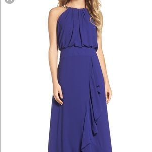 Eliza J chiffon ruffle gown